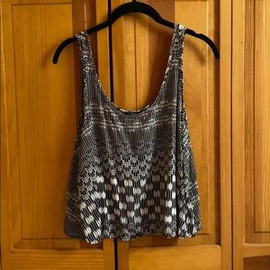 Neutral patterned tank top